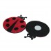 Ornament textil buburuza 7cm Ornament textil buburuza 7cm