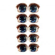 Ochi 3d adezivi pentru papusi 18mm 10bc