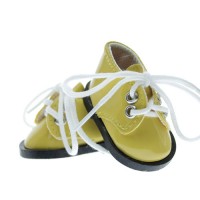 Pantofi  cu siret 5.5 cm  pe GALBEN