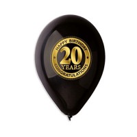Baloane "20 Happy Birthday""