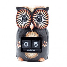 Calendar Bufnita din lemn nartural 19cm