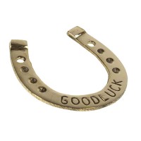 Potcoava decorativa din alama pentru noroc 7cm Potcoava decorativa din alama pentru noroc 7cm