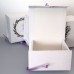 Set 4 cutii carton/textil 6x7cm