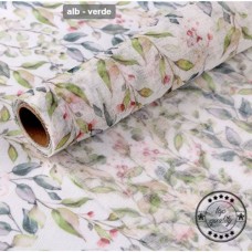 Țesătura translucidă cu imprimeu 26cm pe 2.5m