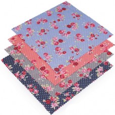 Set materiale textile pentru patchwork, 8 buc 20x20 cm