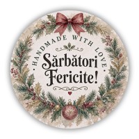 Etichete vintage Craciun 45mm 48bc Etichete vintage Craciun 45mm 48bc