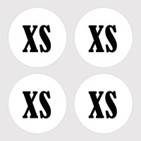 Etichete adezive cu marimea  XS  108bc