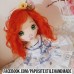 Par din lana naturala  Ginger Portocaliu 14cm
