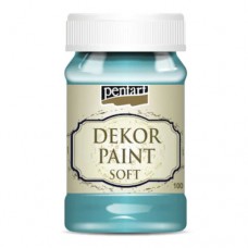 Vopsea decorativa soft 100ml Albastru Turcoaz Vopsea decorativa soft 100ml Albastru Turcoaz