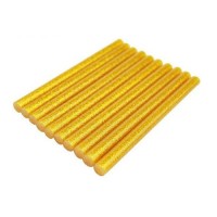 Set 10 baghete de silicon pentru pistolul de lipit - auriu cu sclipici Set 10 baghete de silicon pentru pistolul de lipit - auriu cu sclipici