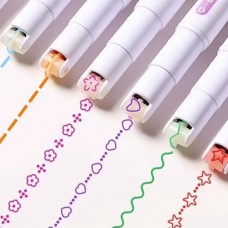 Set 6 carioci cu desing liniar Set 6 carioci cu desing liniar